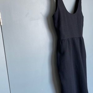 Built By Wendy Navy/black wool dress